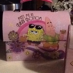 Sponge bob an Betty boop tin boxes